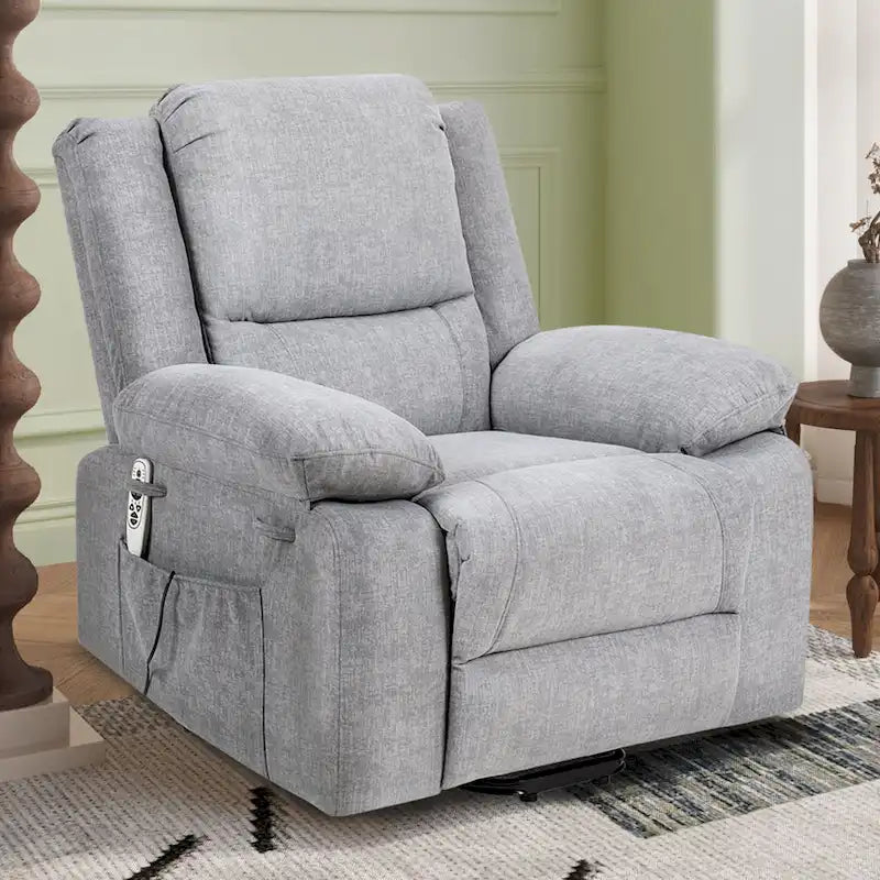 Fauteuil inclinable releveur avec massage, chaleur lombaire et chargement USB