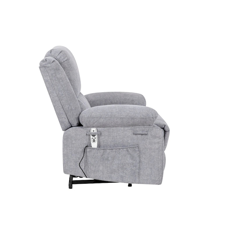 Fauteuil inclinable releveur avec massage, chaleur lombaire et chargement USB