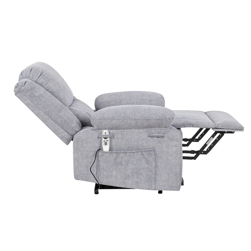 Fauteuil inclinable releveur avec massage, chaleur lombaire et chargement USB