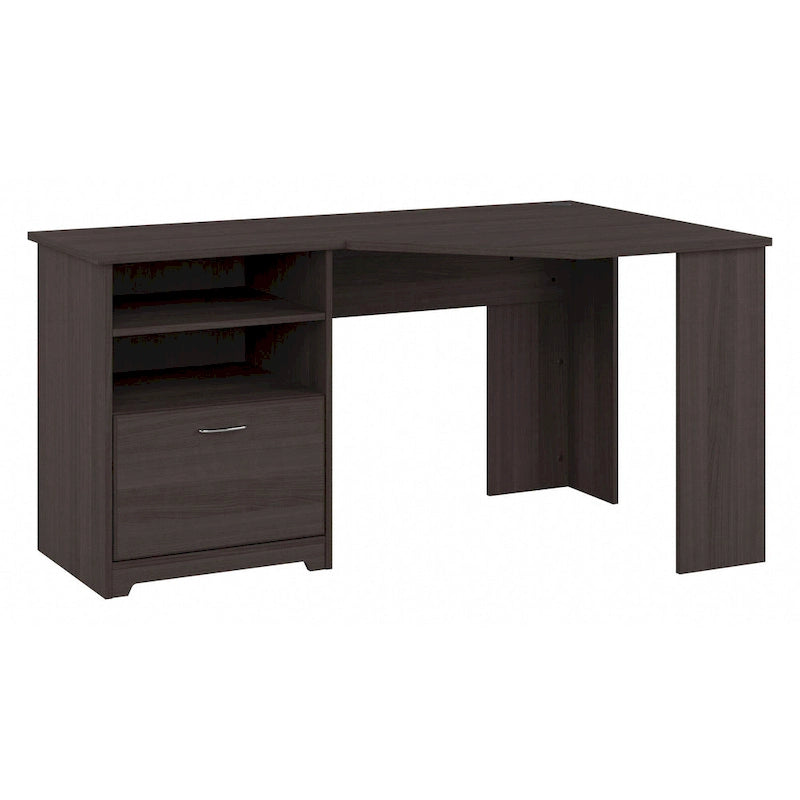 Bureau d'angle en L de 60 W avec rangement pour bureau à domicile