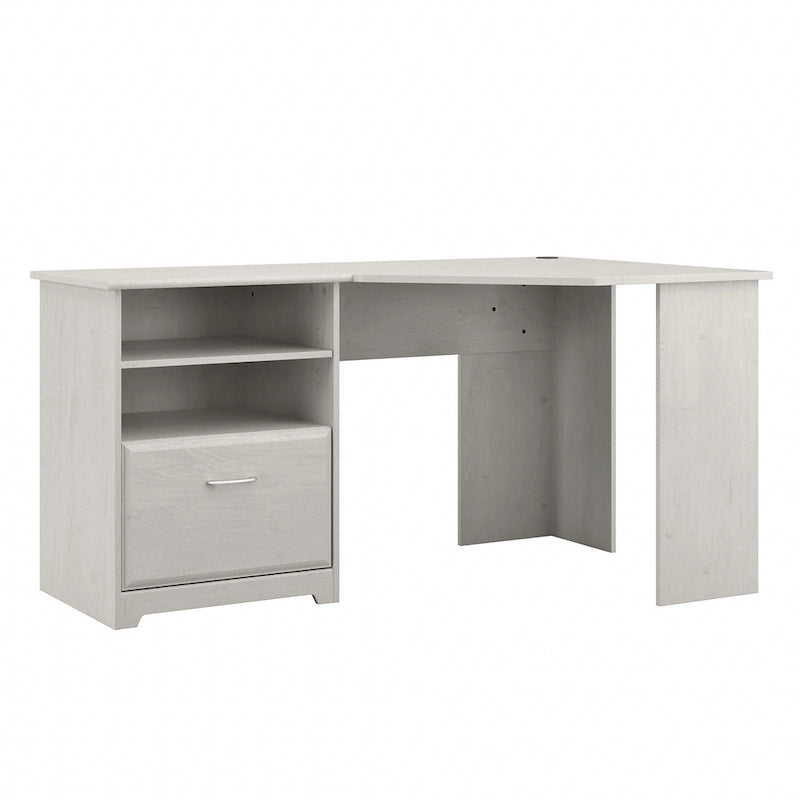 Bureau d'angle en L de 60 W avec rangement pour bureau à domicile