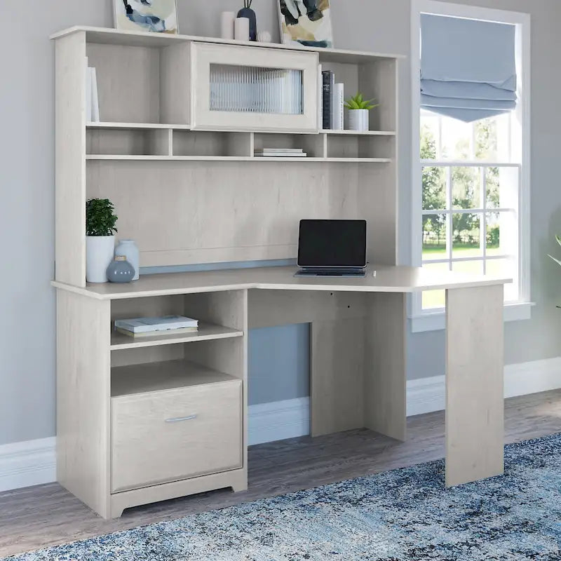 Bureau d'angle en L de 60 W avec rangement pour bureau à domicile