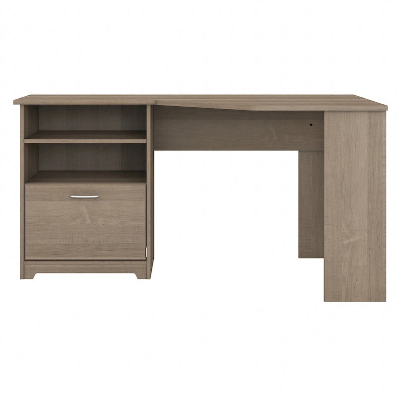 Bureau d'angle en L de 60 W avec rangement pour bureau à domicile