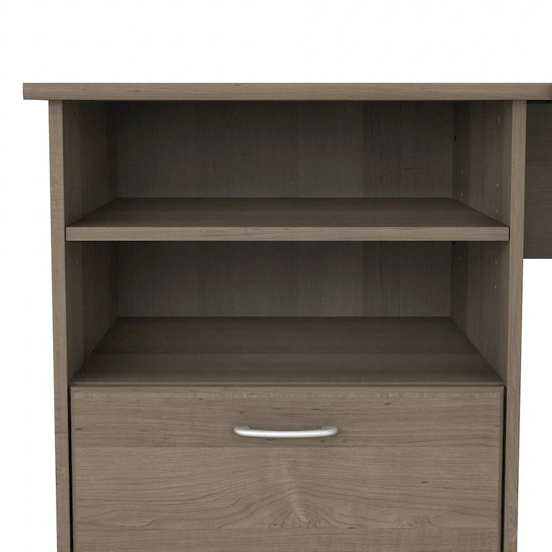 Bureau d'angle en L de 60 W avec rangement pour bureau à domicile