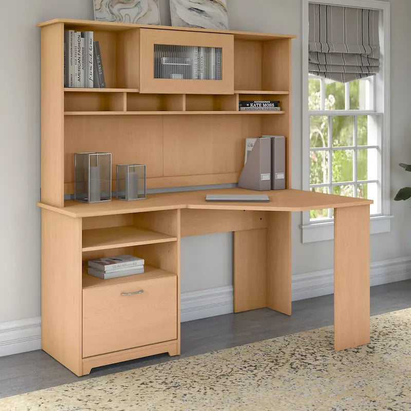Bureau d'angle en L de 60 W avec rangement pour bureau à domicile