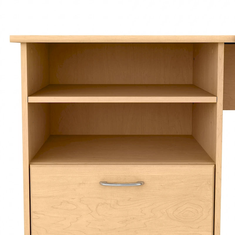 Bureau d'angle en L de 60 W avec rangement pour bureau à domicile