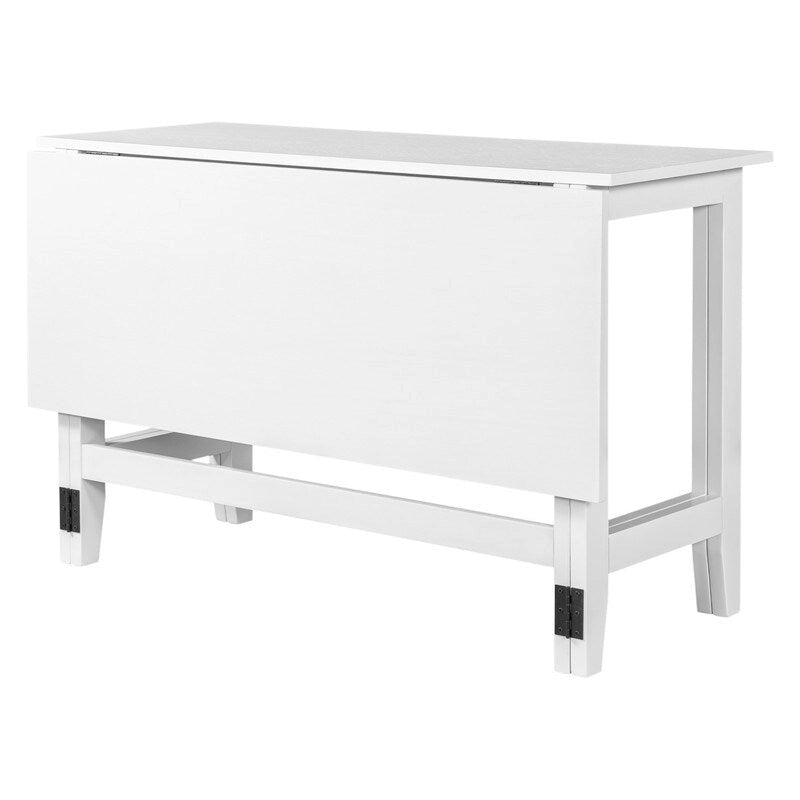 Table de salle à manger rustique à abattants – Design de ferme peu encombrant avec plateau en bois extensible – 47,00 po l. x 36,00 po P x 30,00 po H