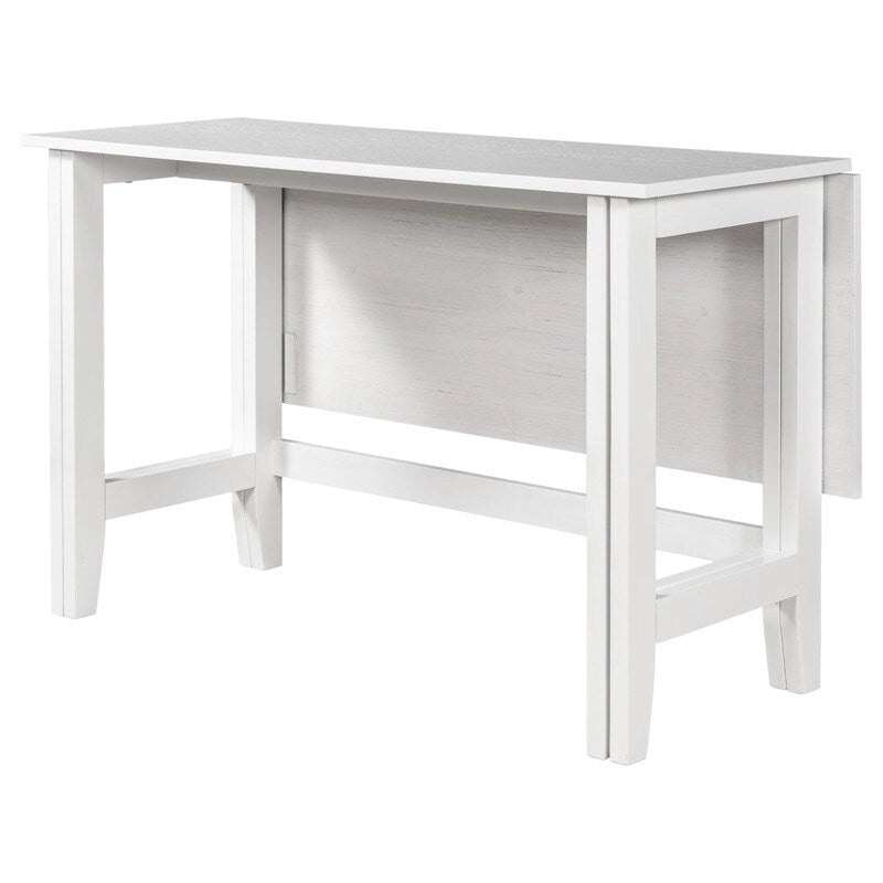 Table de salle à manger rustique à abattants – Design de ferme peu encombrant avec plateau en bois extensible – 47,00 po l. x 36,00 po P x 30,00 po H
