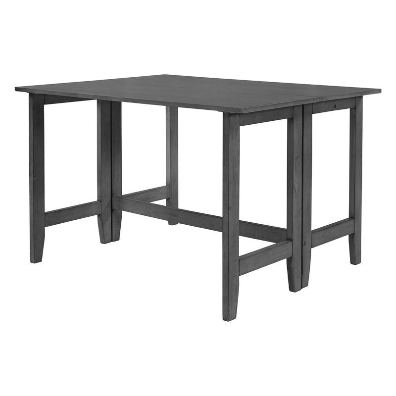Table de salle à manger rustique à abattants – Design de ferme peu encombrant avec plateau en bois extensible – 47,00 po l. x 36,00 po P x 30,00 po H