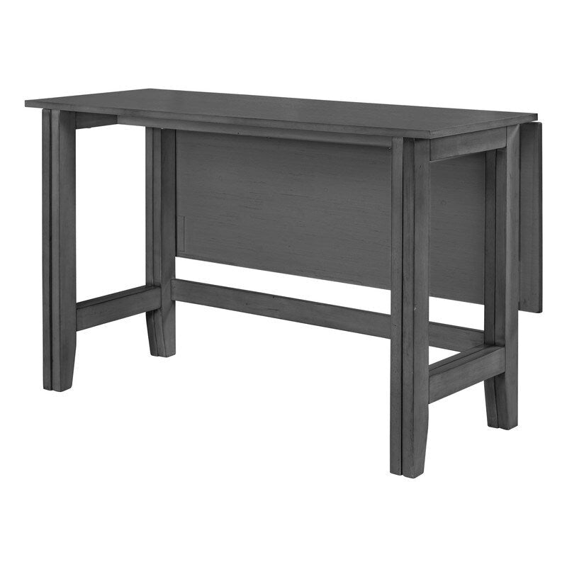 Table de salle à manger rustique à abattants – Design de ferme peu encombrant avec plateau en bois extensible – 47,00 po l. x 36,00 po P x 30,00 po H