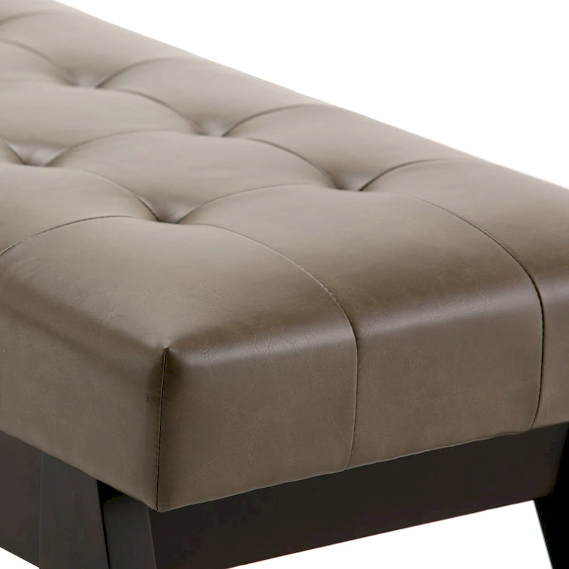 Banc Ottoman Rectangulaire Moderne du Milieu du Siècle de 40 Pouces
