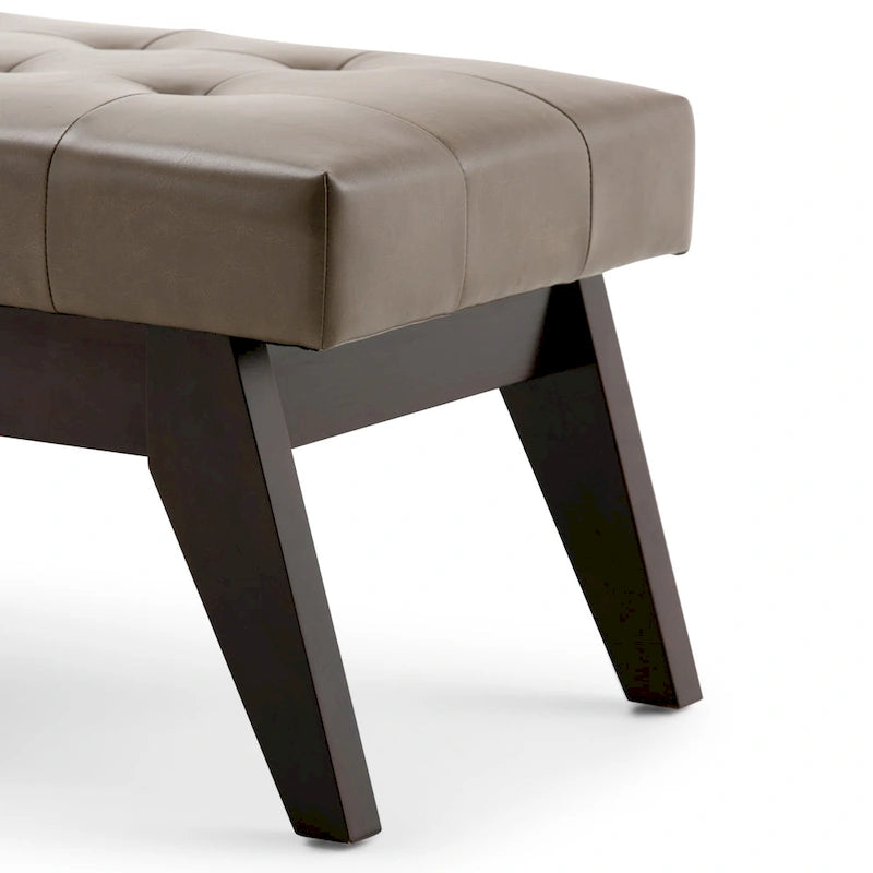 Banc Ottoman Rectangulaire Moderne du Milieu du Siècle de 40 Pouces