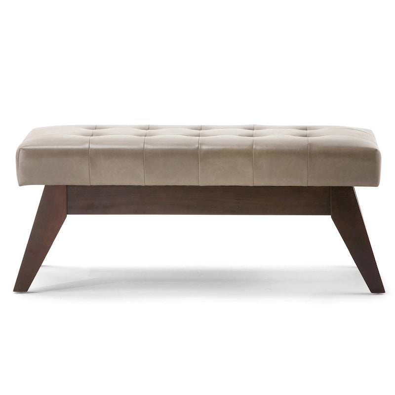 Banc Ottoman Rectangulaire Moderne du Milieu du Siècle de 40 Pouces