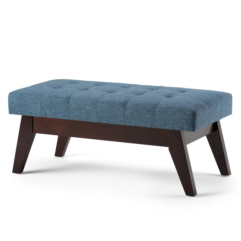 Banc Ottoman Rectangulaire Moderne du Milieu du Siècle de 40 Pouces