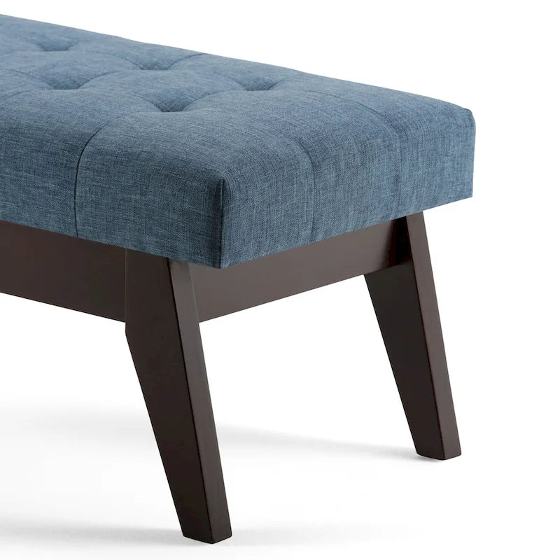 Banc Ottoman Rectangulaire Moderne du Milieu du Siècle de 40 Pouces