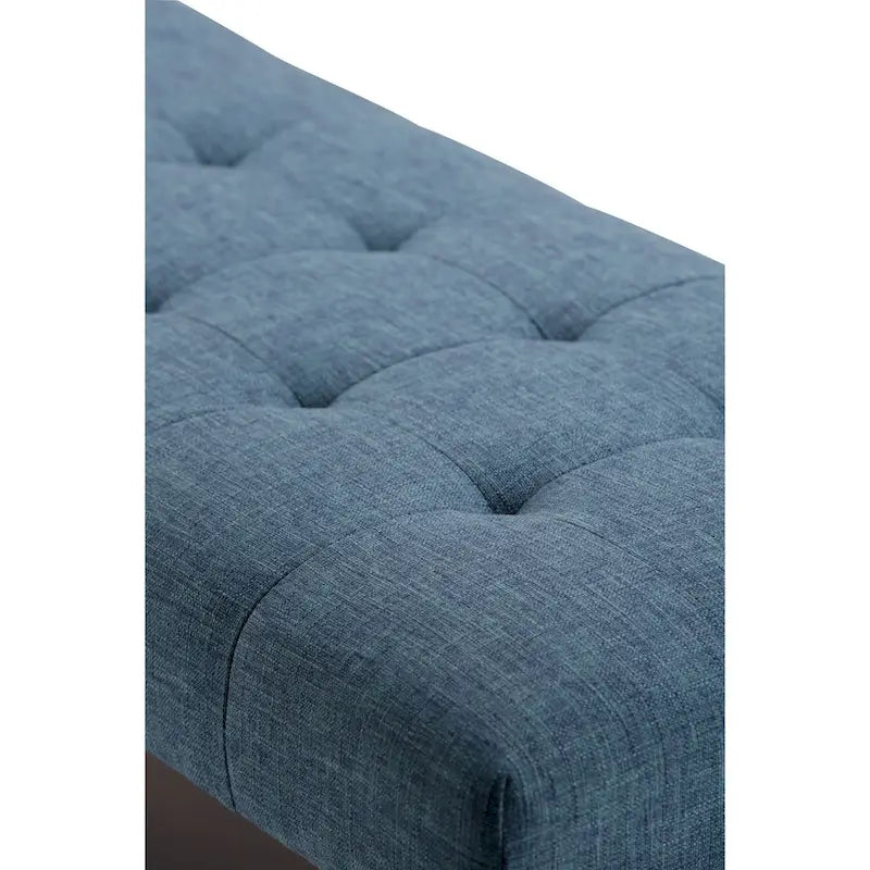 Banc Ottoman Rectangulaire Moderne du Milieu du Siècle de 40 Pouces