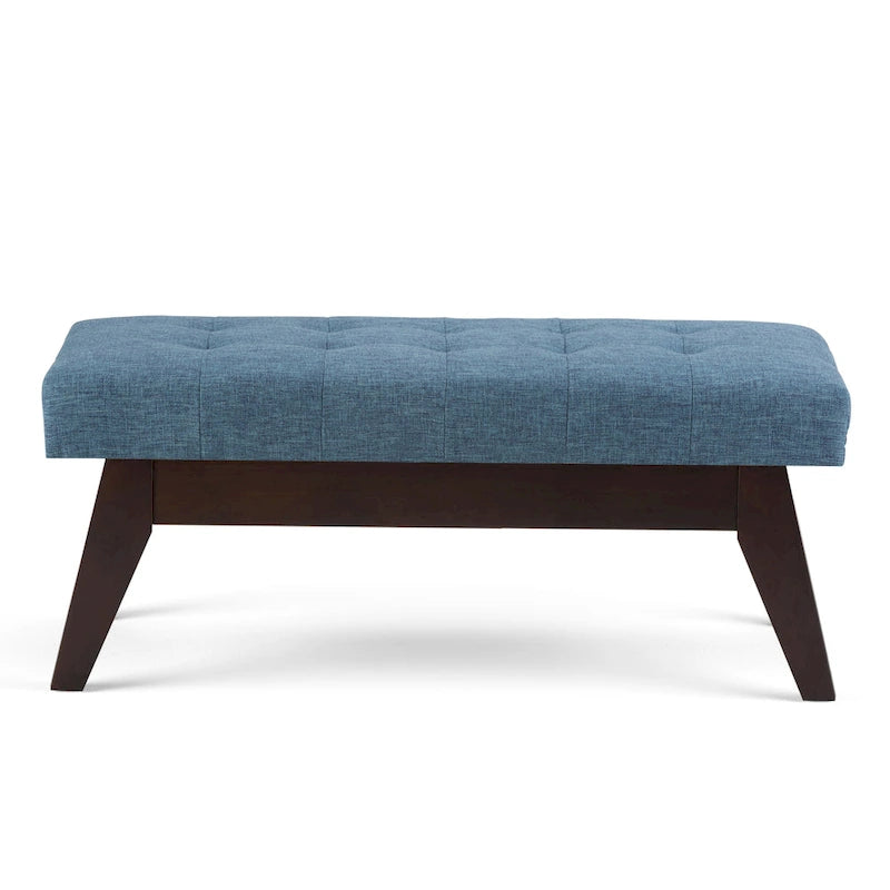 Banc Ottoman Rectangulaire Moderne du Milieu du Siècle de 40 Pouces