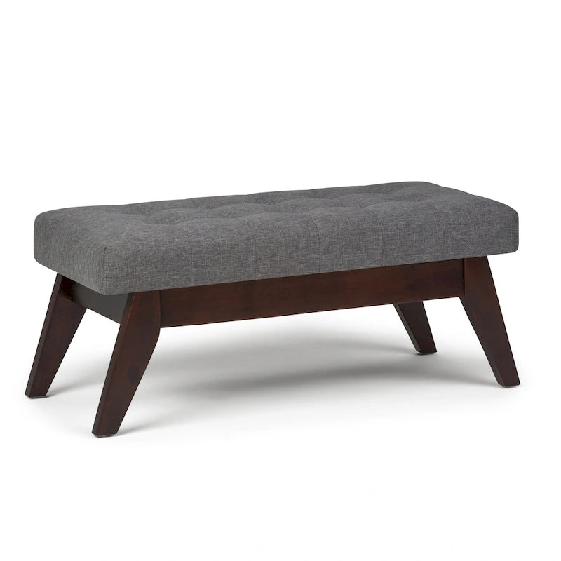 Banc Ottoman Rectangulaire Moderne du Milieu du Siècle de 40 Pouces