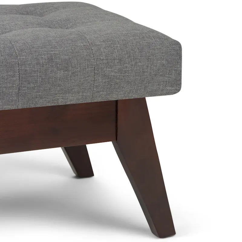 Banc Ottoman Rectangulaire Moderne du Milieu du Siècle de 40 Pouces