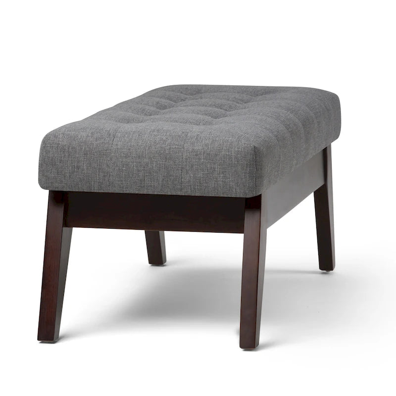 Banc Ottoman Rectangulaire Moderne du Milieu du Siècle de 40 Pouces