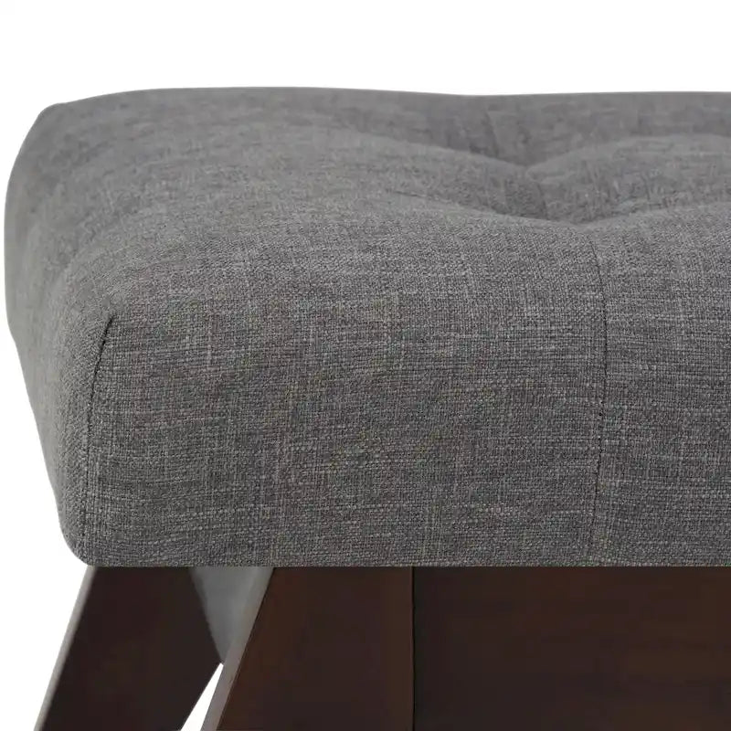 Banc Ottoman Rectangulaire Moderne du Milieu du Siècle de 40 Pouces