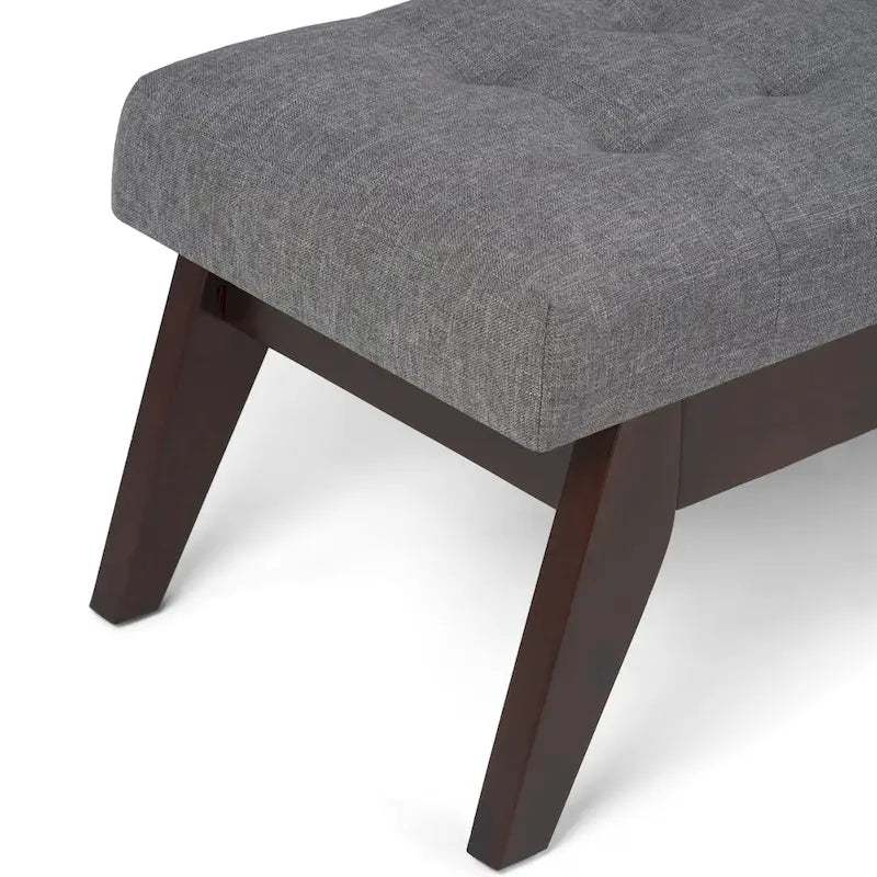 Banc Ottoman Rectangulaire Moderne du Milieu du Siècle de 40 Pouces