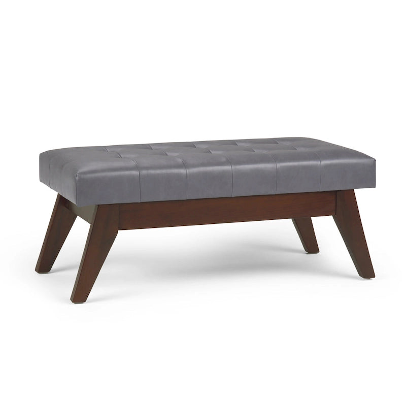 Banc Ottoman Rectangulaire Moderne du Milieu du Siècle de 40 Pouces