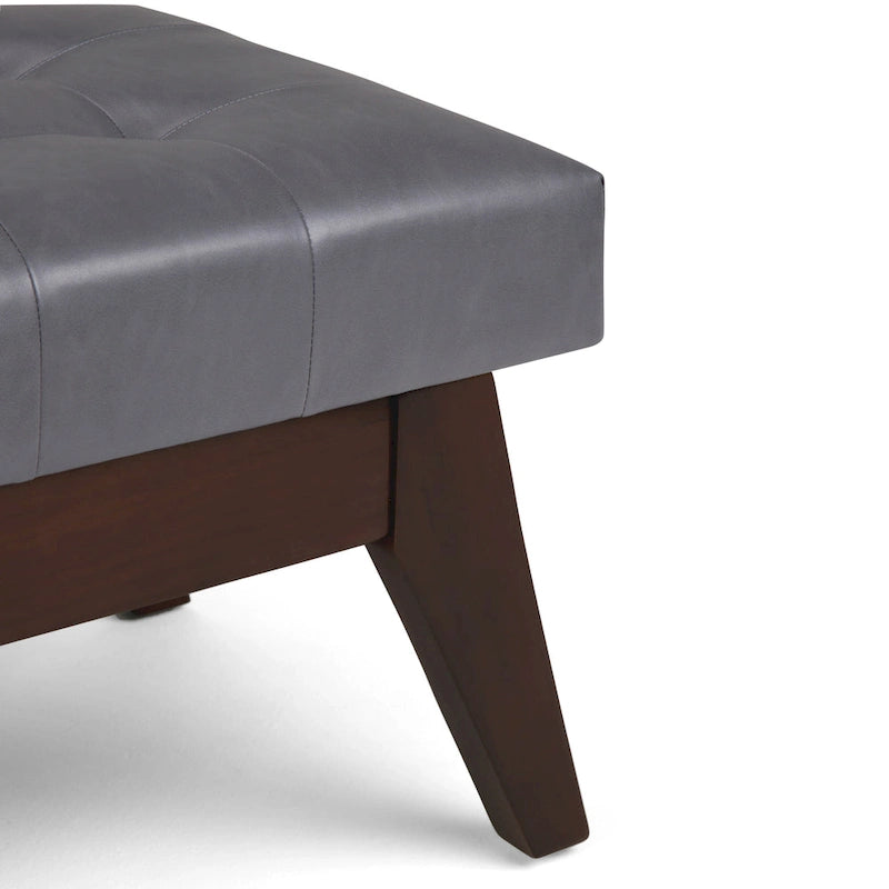 Banc Ottoman Rectangulaire Moderne du Milieu du Siècle de 40 Pouces