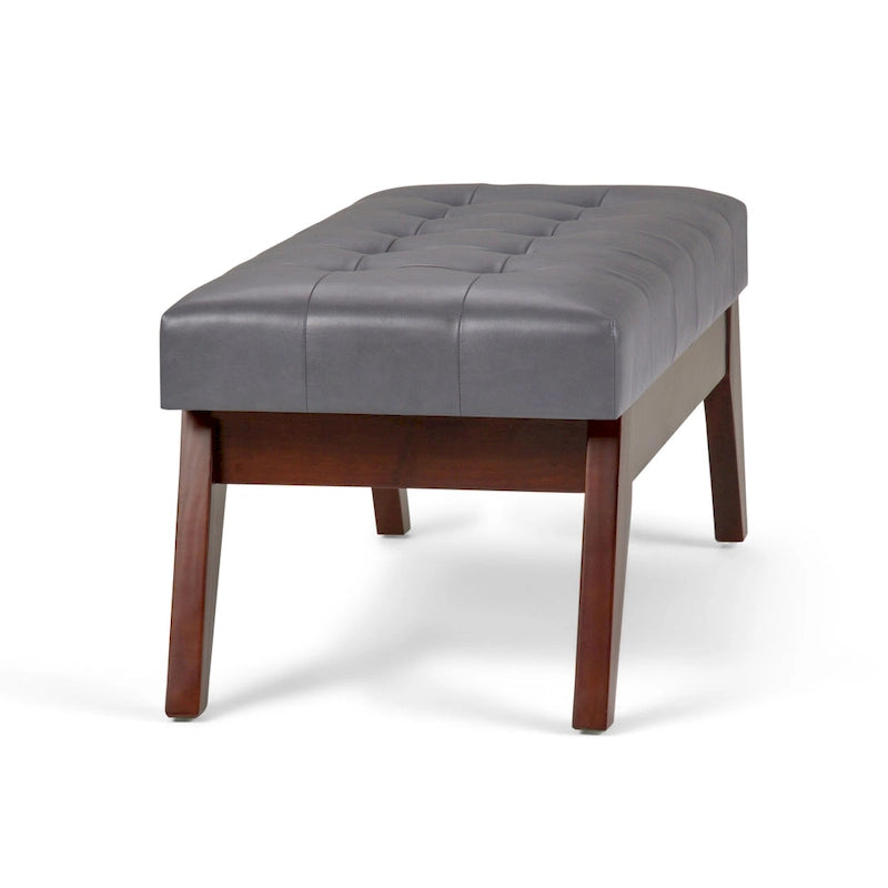 Banc Ottoman Rectangulaire Moderne du Milieu du Siècle de 40 Pouces