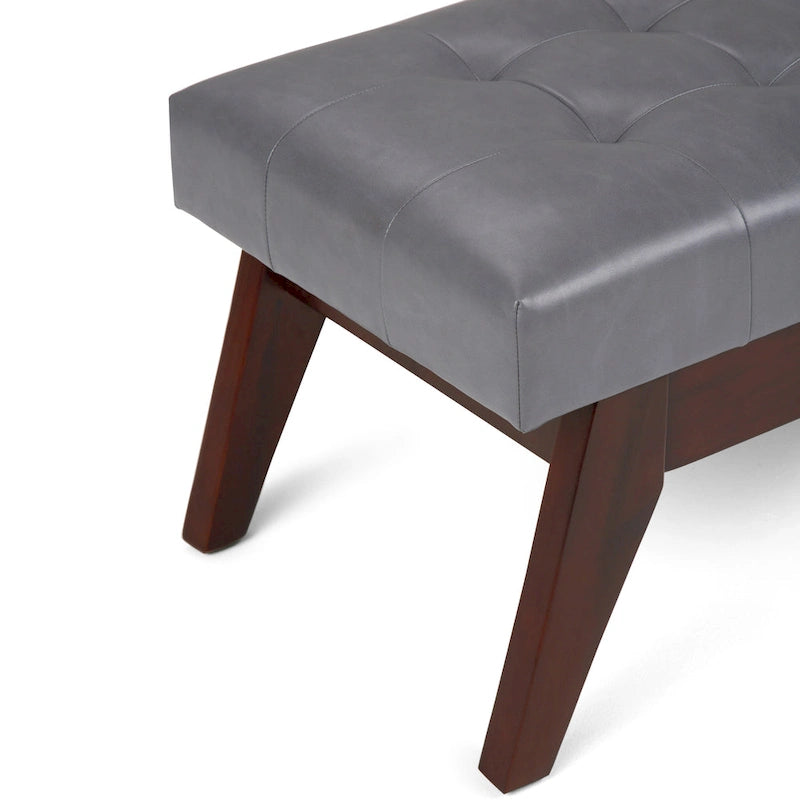 Banc Ottoman Rectangulaire Moderne du Milieu du Siècle de 40 Pouces