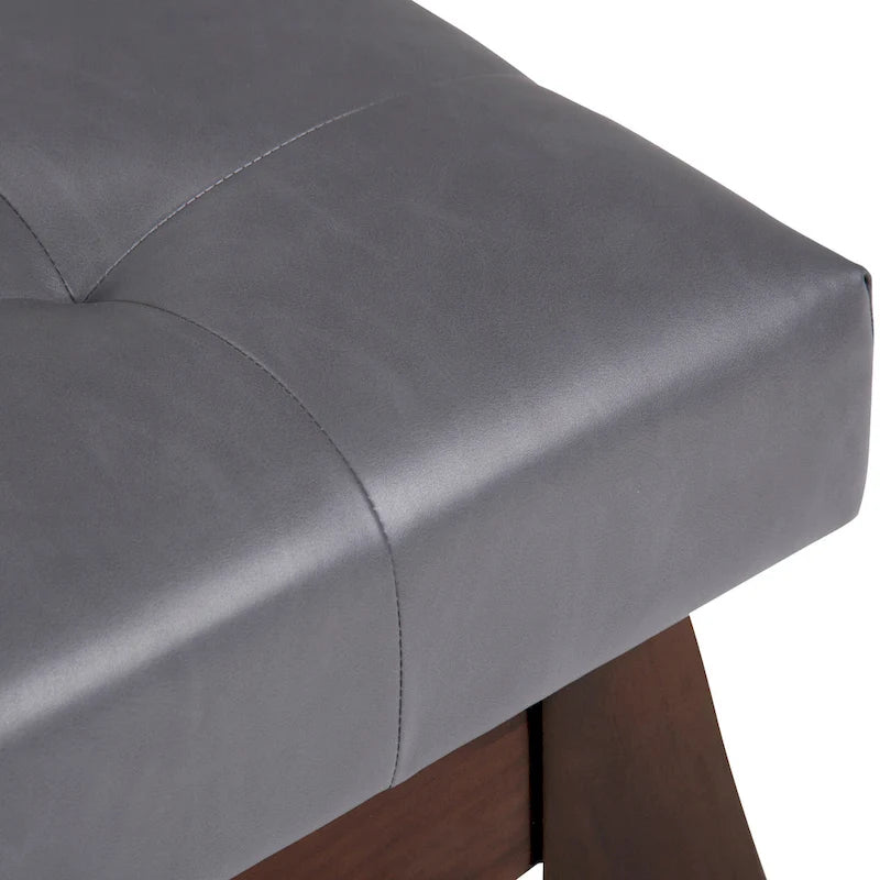 Banc Ottoman Rectangulaire Moderne du Milieu du Siècle de 40 Pouces