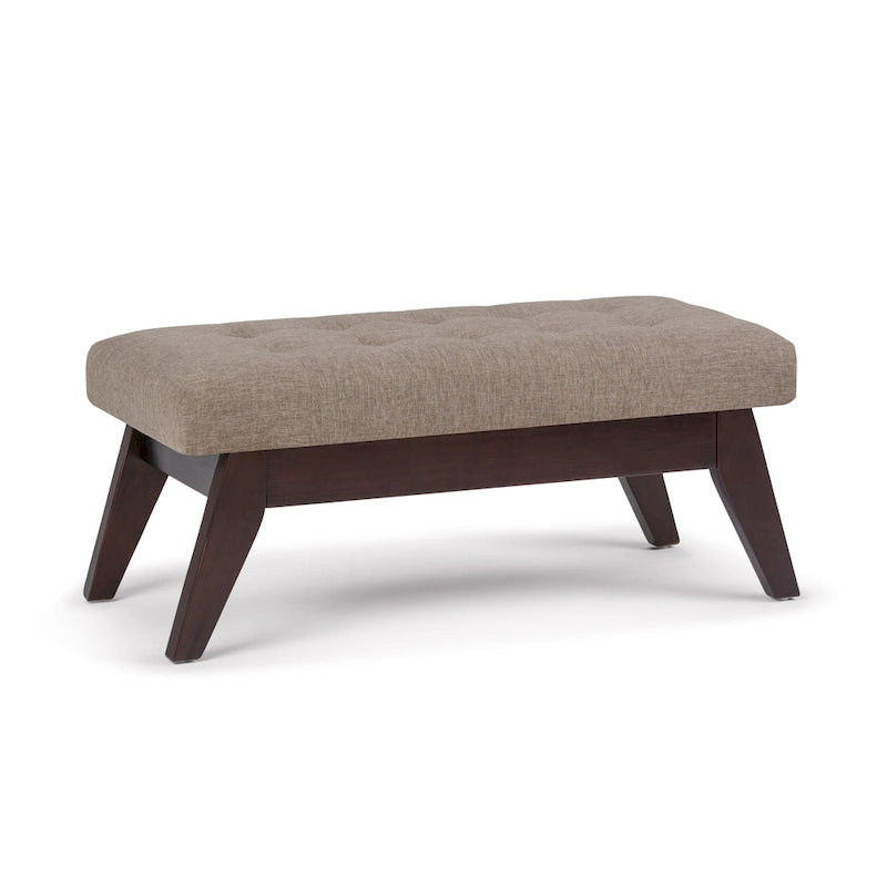 Banc Ottoman Rectangulaire Moderne du Milieu du Siècle de 40 Pouces