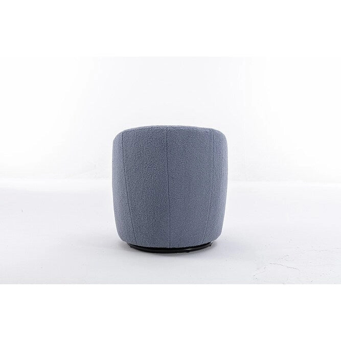 Fauteuil d'appoint pivotant en tissu Teddy, fauteuil club