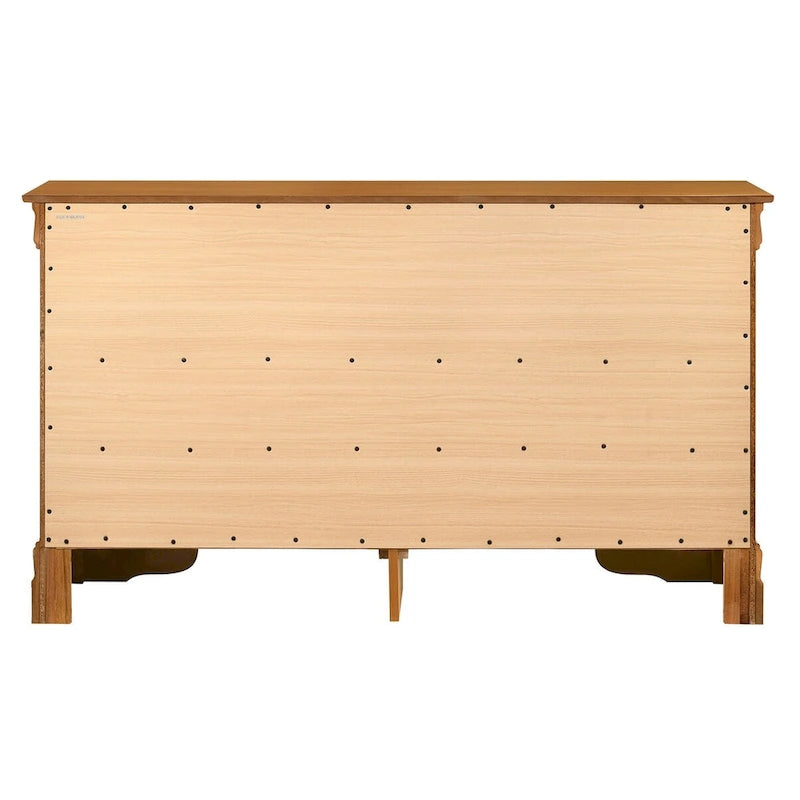 Commode classique à 6 tiroirs avec moulures incurvées