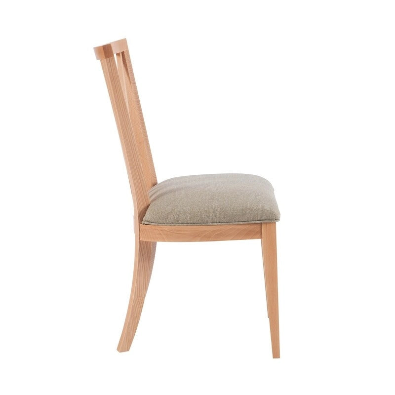 Chaise de salle à manger en bois massif naturel