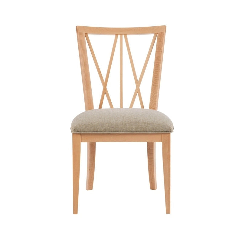 Chaise de salle à manger en bois massif naturel