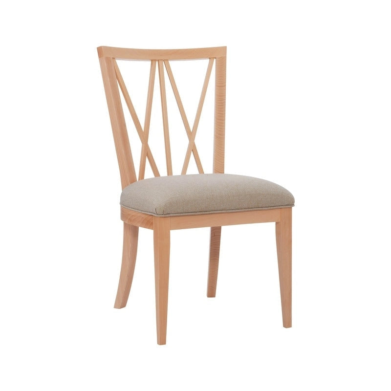 Chaise de salle à manger en bois massif naturel