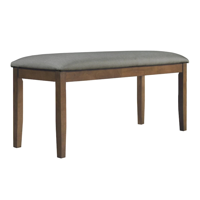 Banc d'entrée rembourré avec pieds en bois