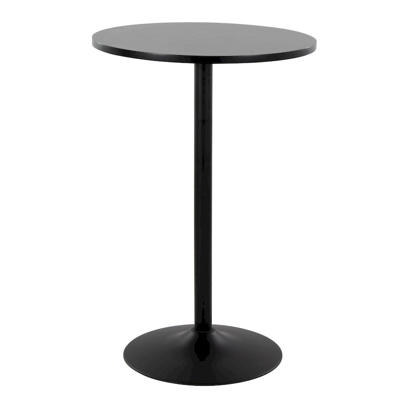 Table ronde à hauteur réglable (hauteur de table, de comptoir ou de bar)