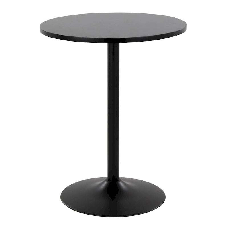 Table ronde à hauteur réglable (hauteur de table, de comptoir ou de bar)
