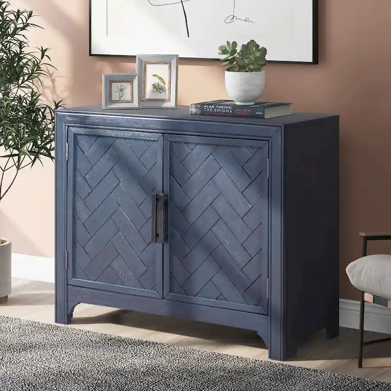 Console moderne de 40 pouces avec 2 étagères pour salon