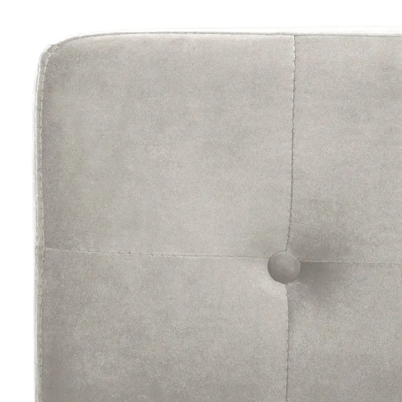 Chaise d'appoint capitonnée Glam avec pieds chromés