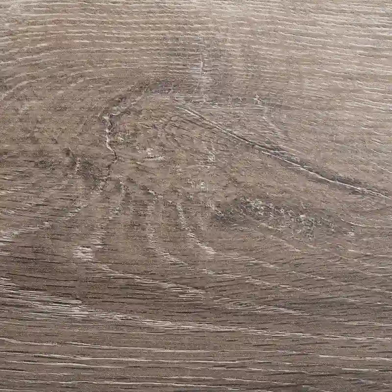 Table console minimaliste moderne avec structure en métal noir et plateau en bois
