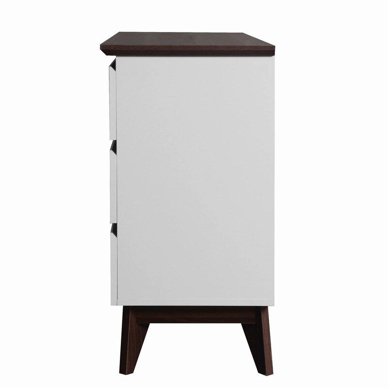 Commode moderne de 120 cm à 6 tiroirs avec grand espace de rangement