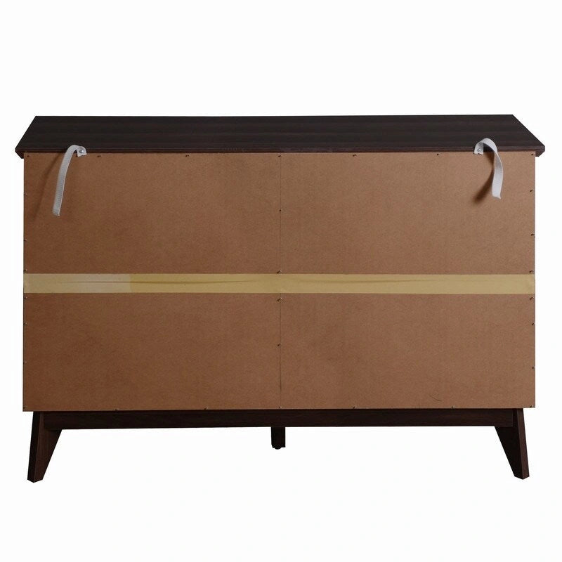 Commode moderne de 120 cm à 6 tiroirs avec grand espace de rangement