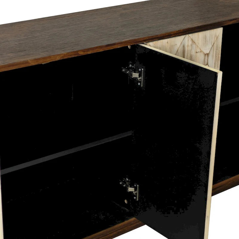 Buffet de salle à manger vintage à 4 portes de 152 cm
