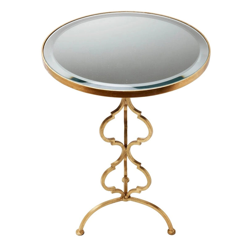 Table Trèfle Dorée Antique - 17,75x17,75x24