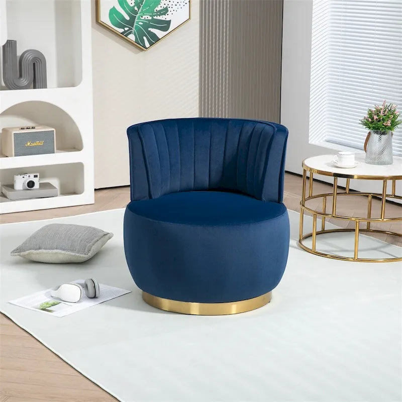 Fauteuil d'appoint pivotant à 360° - Rembourrage velours