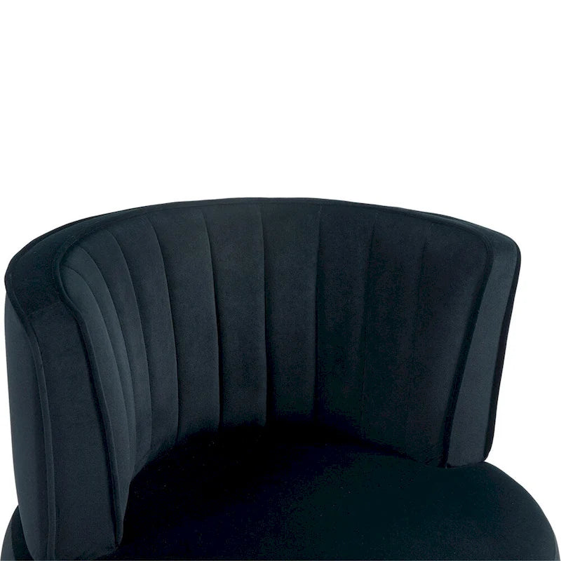 Fauteuil d'appoint pivotant à 360° - Rembourrage velours