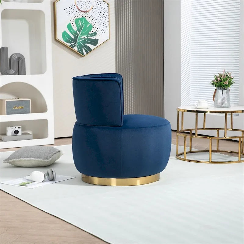Fauteuil d'appoint pivotant à 360° - Rembourrage velours